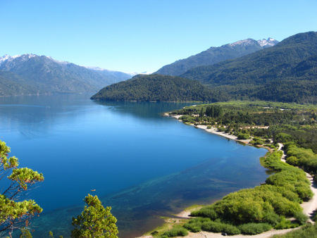 Lago Puelo i Argentinsk Pategonia