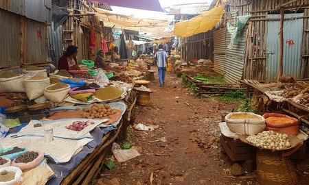 Lokalt marked i Bahir Dar