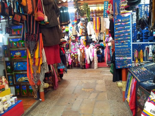 Innendørs marked i Bogota