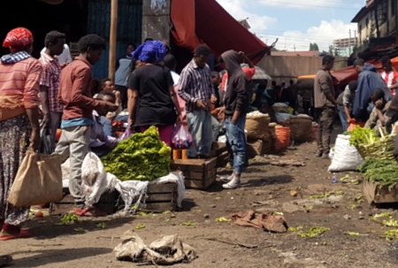 Gatemarked i Addis Abeba