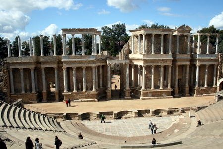 Romersk teater i Merida i provinsen Extremadura